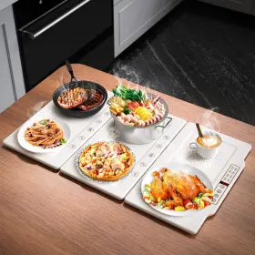 Toprated 653998512620 Electric Splicing Hot Plate Food Warming Mat Metal Foldable And Portable Hea