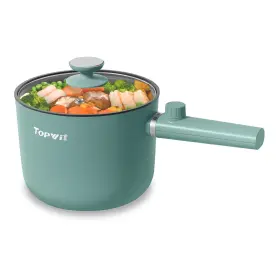 Topwit 10b-1g Hot Pot Electric 1.5l Ramen Cooker Portable Non-stick Frying Pan