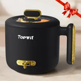 T1602b Topwit 1.8l Electric Hot Pot Black Ramen Cooker Portable Dorm Multifunctional Ne