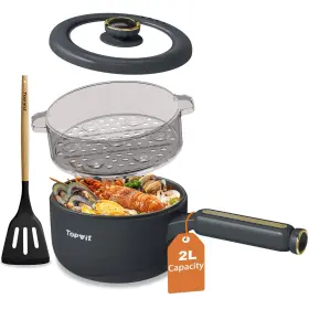 Xk-2001h-1 Topwit Hot Pot Electric With Steamer 2l Multifunctional Non-stick Sau