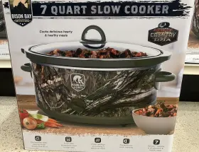 Tp-sl-7000-mos-hdl Trappers Peak Bison Bay 7 Quart 3 Heat Slow Cooker - Crock Pot Mossy Oak Camo #2