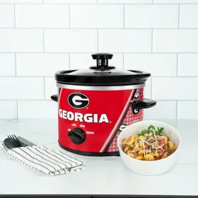 Sc2-fer-uga Uncanny Brands Georgia Bulldogs 2 Quart Slow Cooker - Small Kitchen Appliance