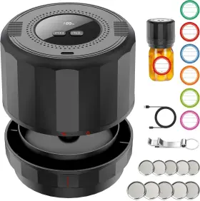 Unerver 717023330228 M11 Mason Jar Vacuum Sealer - Electric Kit With Black