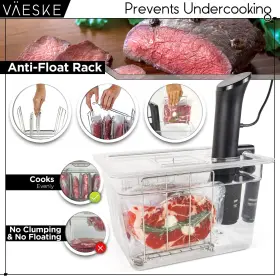 V Eske 304369255737 Sous Vide Container 12 Quarts With Lid Rack And Insulating Sleeve #3 V Eske 304369255737 Sous Vide Container 12 Quarts With Lid Rack And Insulating Sleeve #3