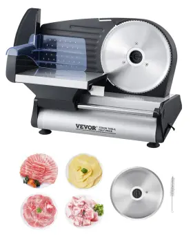 7.5in-180w Vevor 197988647881 Meat Slicer 7.5 Inch Electric Deli Food 180w Black