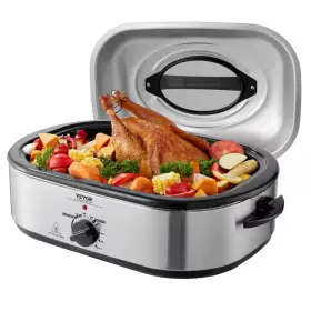 Vevor 313101121162 Electric Roaster Oven 22 Quart Slow Cookers 1450-watt With Defrost Wa