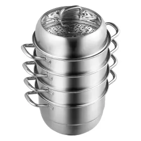 Vevor 601707147434 Dumpling Steamer Stainless Steel 5 Tier Cook Soup Noodles Fishes 11.8inch Pot