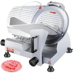 Vevor 742521729960 Commercial Meat Slicer 10 Inch Electric Food Inch-240w Silver