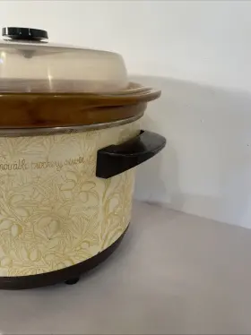 46353 Vintage Vtg Electric Slow Cooker Montgomery Ward 6 Quart Crockpot Model #2