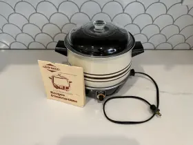 L-3161 Vintage West Bent 4 Quart Slow Cooker - Tested And Working #2