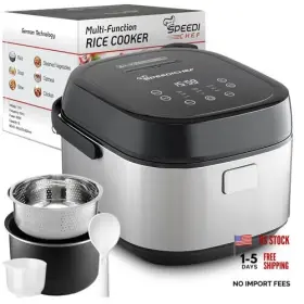 Sc-rc001 Voltante 10-cup Rice Cooker With Steamer Basket Smart Maker Stainless Steel