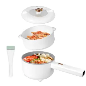 Vroyuir Vr-hp-01 Electric Hot Pot 2l 700w Portable Multi-purpose Cooker With Dual Power Contr