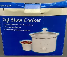 Md-yhj20b Wal Mart Nib Walmart 2 Quart White Slow Cooker #3