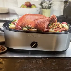 Ro162br Waring Pro New 18 Quart Roaster Oven With Buffet Server