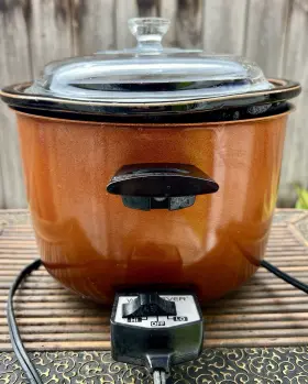 3803b Wearever Vintage Wear-ever Automatic Cooker 3.5 Quart Burnt Orange Usa Tested Works