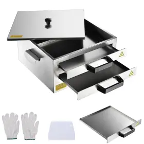 26srm002-2tire-11.v1 Wechef 2 Layer Rice Noodle Roll Steamer Machine Stainless Steel Extra Tray