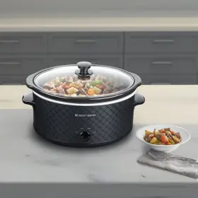 West Bend 072244000580 Slow Cooker 6-quart Manual Crockery Style With Dishwasher Safe Oval Ceramic C #3