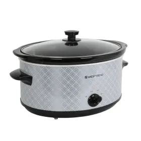 West Bend 072244000597 Slow Cooker 6-quart Manual Crockery Style With Dishwasher Safe Oval Ceramic C