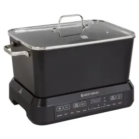 24609983 West Bend 6- Quart Slow Cooker Black