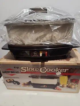 84174 West Bend Vintage 4 Quart Slow Cooker Lid Nos