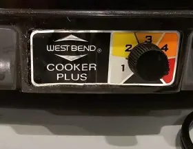 84206 West Bend Vtg Brown Autumn Harvest 6 Quart Cooker Plus With Lid Grate #2
