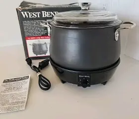 84274 West Bend 4 Quart Professional Series Slow Cooker Lazy Day Slo Pro Tested Usa #2
