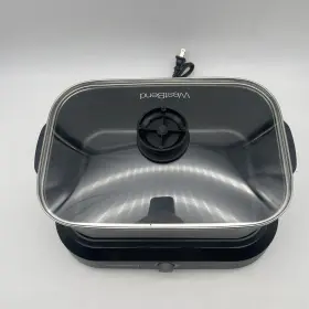 87905 West Bend Slow Cooker And Griddle 5 Quart Non Stick Black Silver 3 Temps #2