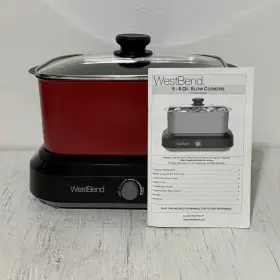 87906rht West Bend 87906 6 Quart Capacity Versatility Slow Cooker With Glass Lid #2