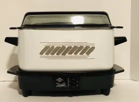 9151 West Bend 6 Quart Slow Cooker Crock Roaster Oven Griddle Smoke Glass Lid Works 9151 West Bend 6 Quart Slow Cooker Crock Roaster Oven Griddle Smoke Glass Lid Works