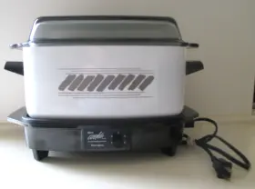 9326 West Bend 4 Quart Slow Cooker With Lid 5 Settings Tested