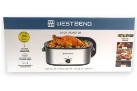 Rowb20qtss13-l West Bend 20 Quart Roaster Oven With Rack And High Dome Lid #2