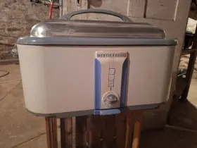 Rd-414 Westinghouse Vintage Roaster Oven Pan Turkey Double Electric Usa Mcm Rd-414 Westinghouse Vintage Roaster Oven Pan Turkey Double Electric Usa Mcm