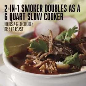 Weston 812830026590 Brands 2-in-1 Indoor Electric Smoker And Programmable Slow Cooker 6 Quart Wit #3
