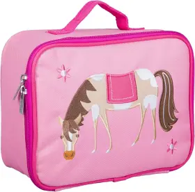 42696 Wildkin Kids Insulated Lunch Box Durable Embroidered Bag For Horse