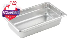 Spjm-406 Winco Anti-jamming Steam Pan 1/4 By 2 1/2-inch Standard Weight