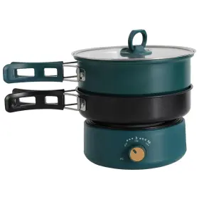 Wohaipa 753781558283 Portable Mini Folding Handle Electric Hot Pot Lamian Noodles Pan Multi-funct