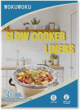 Wokuwoku 797505980240 Slow Cooker Liners 13 Inch X 21 20 Cooking Bags Large Disposable Pot Wokuwoku 797505980240 Slow Cooker Liners 13 Inch X 21 20 Cooking Bags Large Disposable Pot