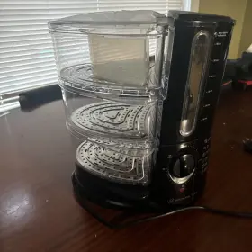 Berfs010 Wolfgang Puck Rapid Food 3 Layer Steamer Nice Condition #2