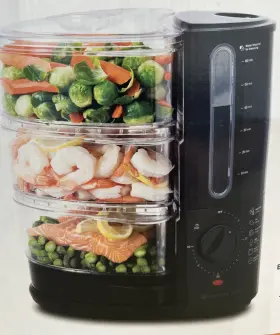 Wperfs010 Wolfgang Puck Rapid Food 3 Layer Steamer - New Open Box