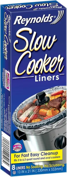 Comin18ju056724 Wrap Kitchens Slow Cooker Liners Regular Fits 3-8 Quarts 8 Count