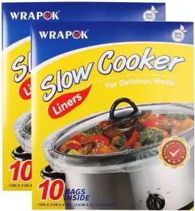 Wrapok 786467314767 Slow Cooker Liners Kitchen Disposable Cooking Bags Bpa 13 X 21 Inch 20