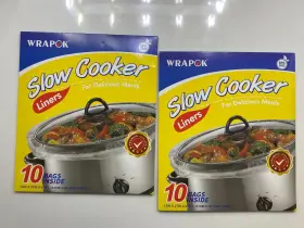 Wrapok 952483442096 Slow Cooker Liners 2 Packs Of 10 20 Total Niop Bpa Free