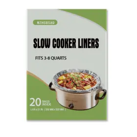 Wzhsbsaq 744784412023 Slow Cooker Liners 20pcs Large 13 Inch Inches X 21 Transparent Color
