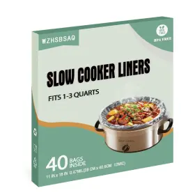 Wzhsbsaq 797505980714 Slow Cooker Liners 40 Cooking Bags Medium Disposable Pot Liner Plastic Wzhsbsaq 797505980714 Slow Cooker Liners 40 Cooking Bags Medium Disposable Pot Liner Plastic