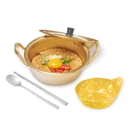 Xenoz 809926370752 Ramen Pot With Chopsticks Spoon And Bowl Set Portable Rapid Cooker Ea