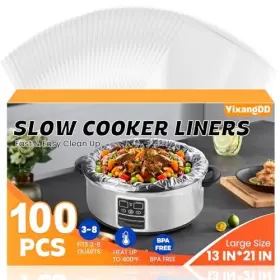 Mdgd-100 Yixangdd 100 Pack Slow Cooker Liners 13x21 Inch Large 3-8 Quart Bpa Free Thick Puncture