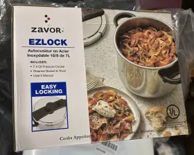 Zcwez03 Zavor Ezlock 7.4 Quart Pressure Cooker/canner