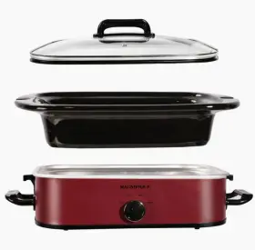 Zing 445040815826 Magnifique 4-quart Slow Cooker With Casserole Manual Warm Setting