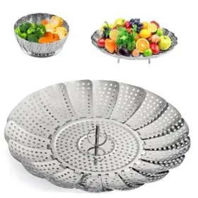 Zocy 191892864334 Steamer Basket Stainless Steel Vegetable For Steaming Small