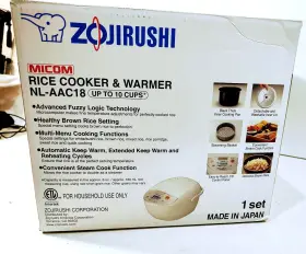 Nl-aac18ca Zojirushi Nl-aac18 Micom Rice Cooker Uncooked And Warmer 10 Cups/1.8liters New #2